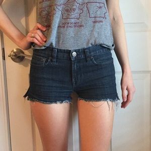 J Crew Toothpick Dark Denim Shorts